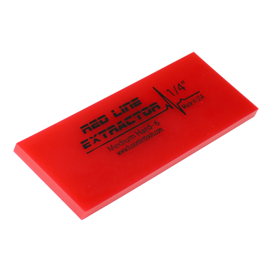5" Red Line Extractor 1/4" No Bevel Squeegee Blade