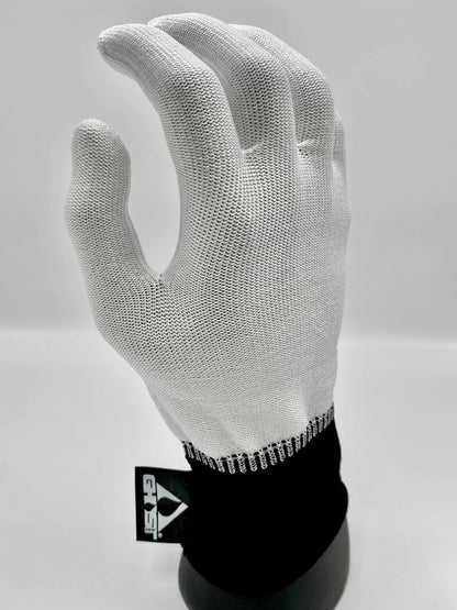 Ghost Wrap Glove worn on hand, demonstrating lint and static-free design for clean vinyl application.