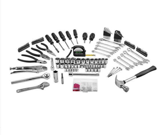 Variety of high-quality tools included in the 130-Piece Tool Set.