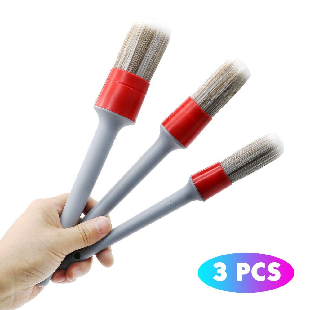 69 Super Soft Synthetic Detailing Brushes Set Handle 3PCS