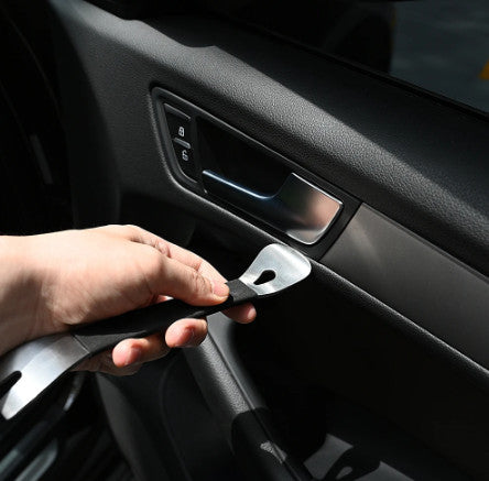 Action shot of the Car Interior Trim Removal Tool in use, demonstrating safe and efficient removal of car interior trims.