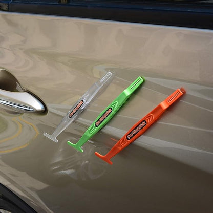 All three magnetic vinyl wrap sticks in use on a vehicle, highlighting their practicality and effectiveness in aiding vinyl wrap tasks.