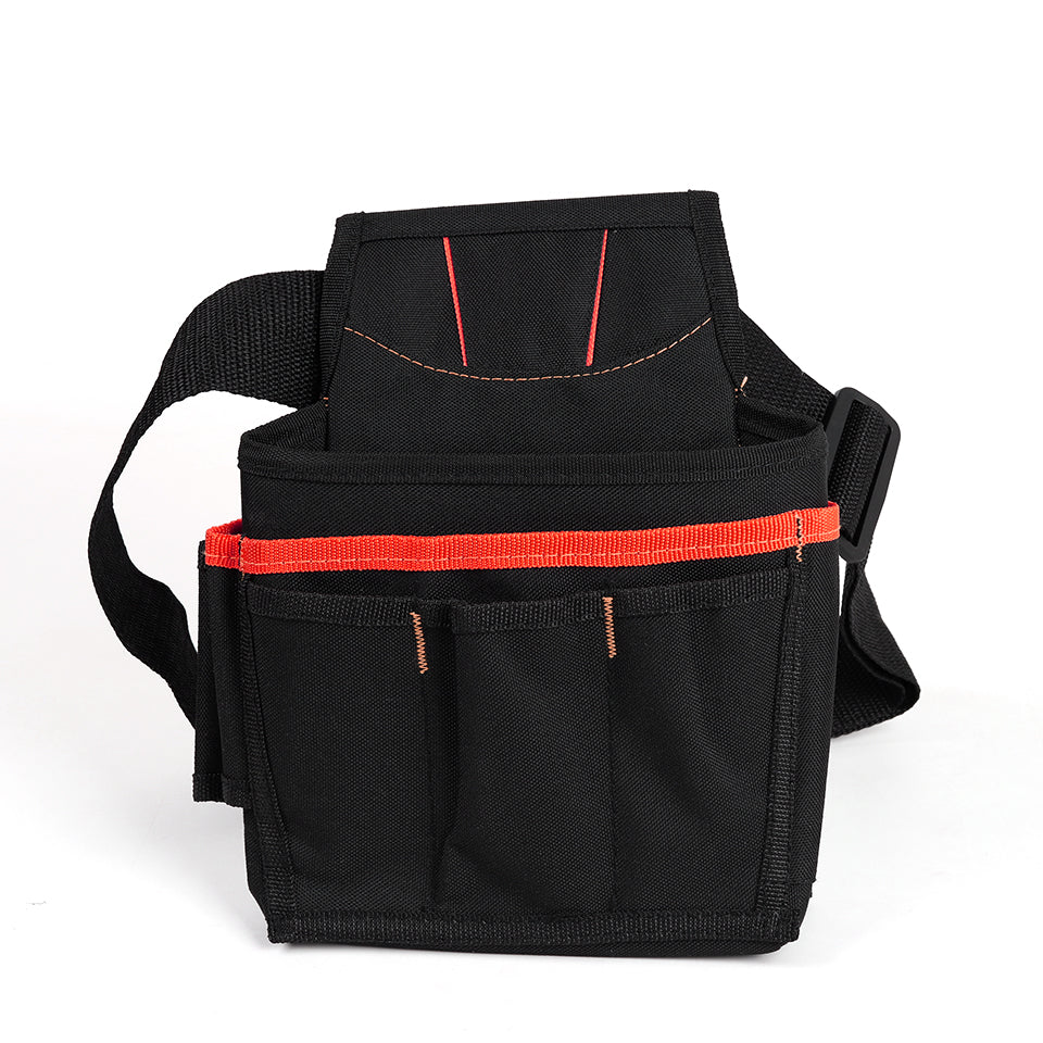 Wrap & Tint Tool Organizer Pouch attached to a professional’s belt, demonstrating ease of access during a project.