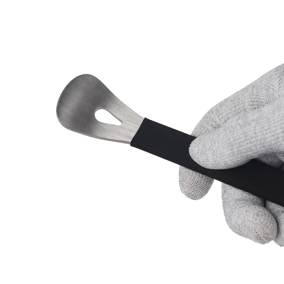 Hand securely gripping the Car Interior Trim Removal Tool, highlighting its ergonomic design for comfortable, precise use in automotive detailing.