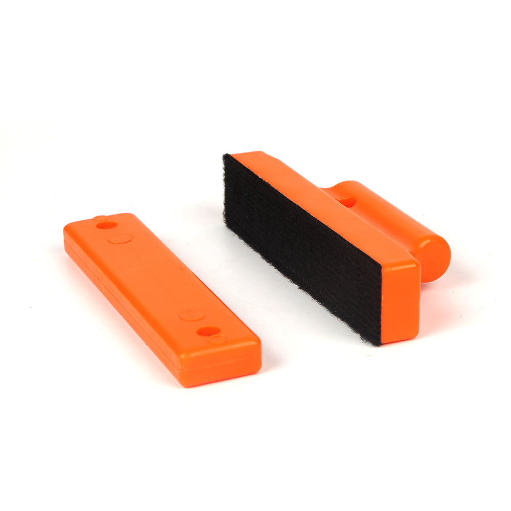The versatile Rectangle Magnetic Stretch Wrap Holder in orange, essential for professionals and DIY wrap projects.