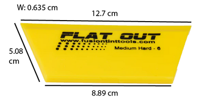 5” Yellow Flat Out Squeegee Blade- Cropped