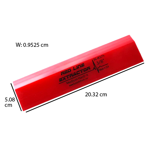 8" Red Line Extractor 3/8" Thick Single Bevel Squeegee Blade Regular Price