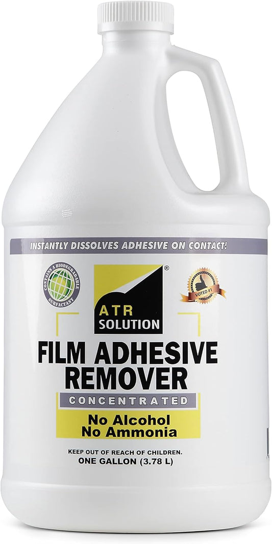 Window Film Tint Adhesive Remover