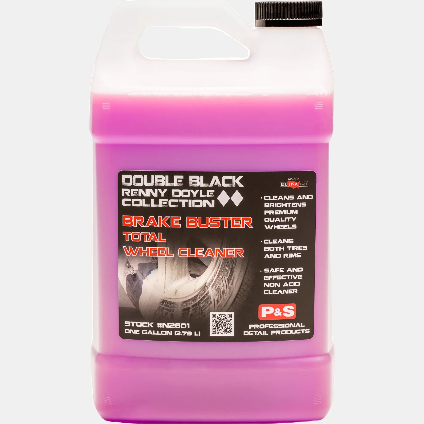 One-gallon container of P&S Brake Buster Total Wheel Cleaner, ready to tackle tough brake dust and stains.