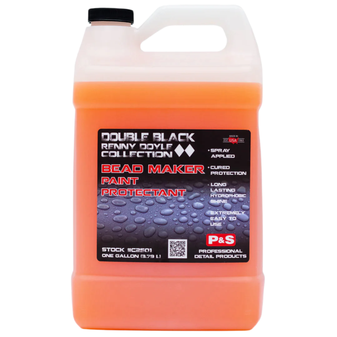 One gallon P&S Bead Maker Paint Protectant container, ideal for professional detailers or enthusiasts with multiple vehicles.