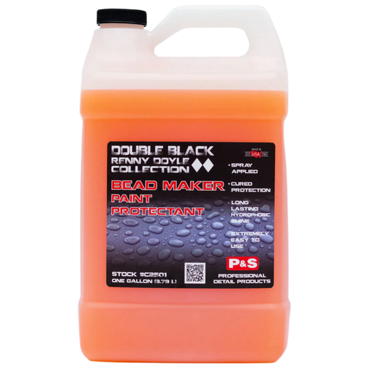 One gallon P&S Bead Maker Paint Protectant container, ideal for professional detailers or enthusiasts with multiple vehicles.
