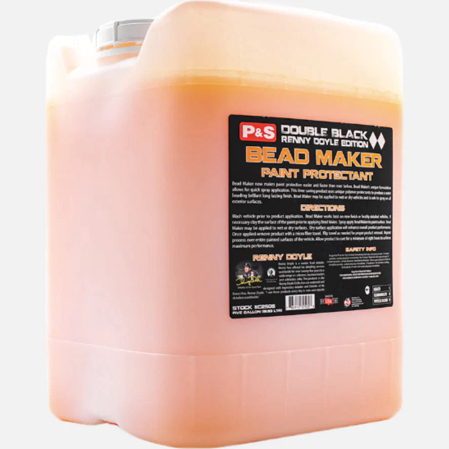 Five gallon P&S Bead Maker Paint Protectant for high-volume detailing operations, ensuring lasting protection and shine.