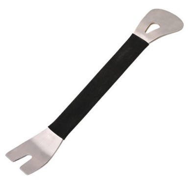 Car Interior Trim Removal Tool in durable metal, shown with white background, illustrating its sturdy construction.