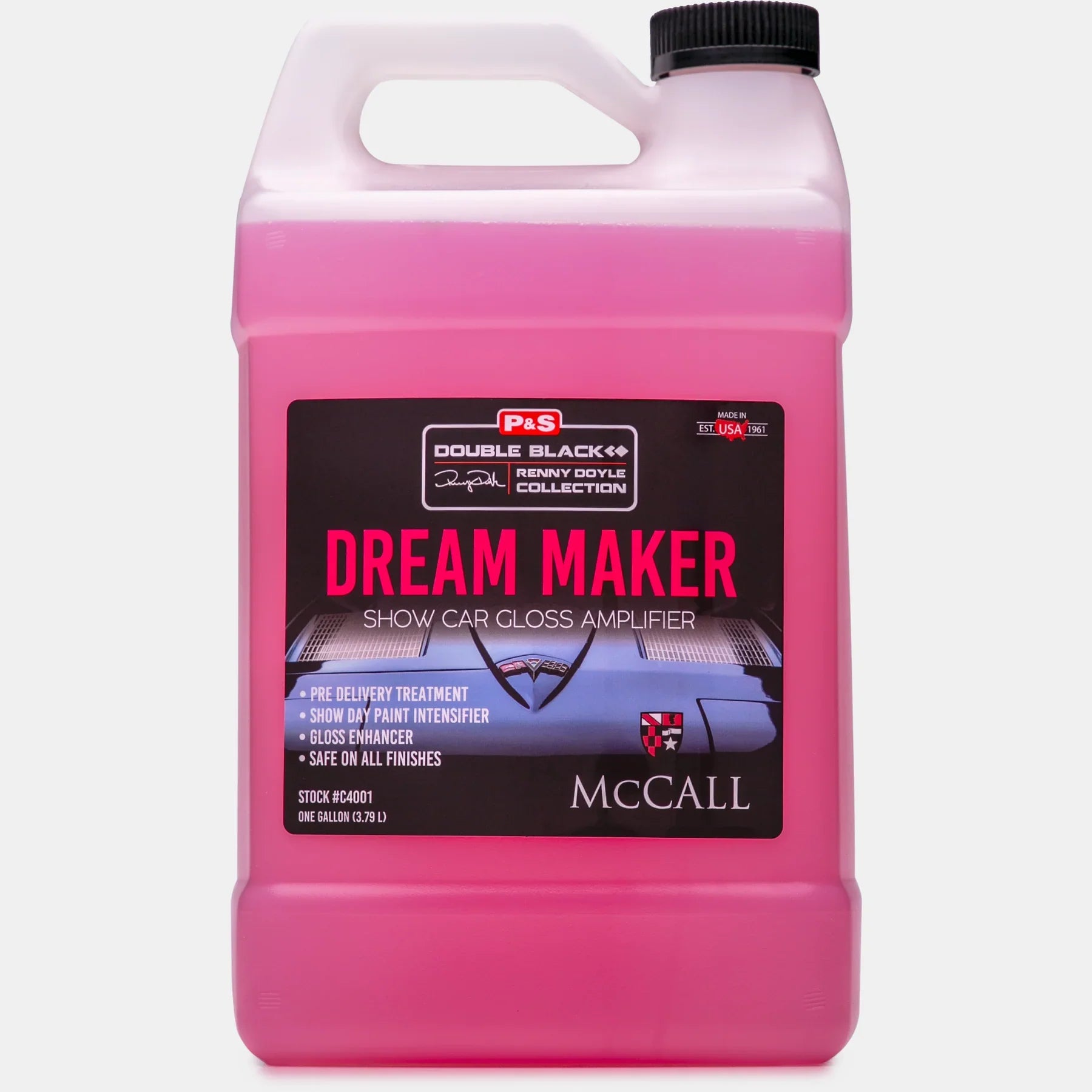 Gallon size container of P&S Detailing C4001 Dream Maker, emphasizing the bulk option for professional detailing services.