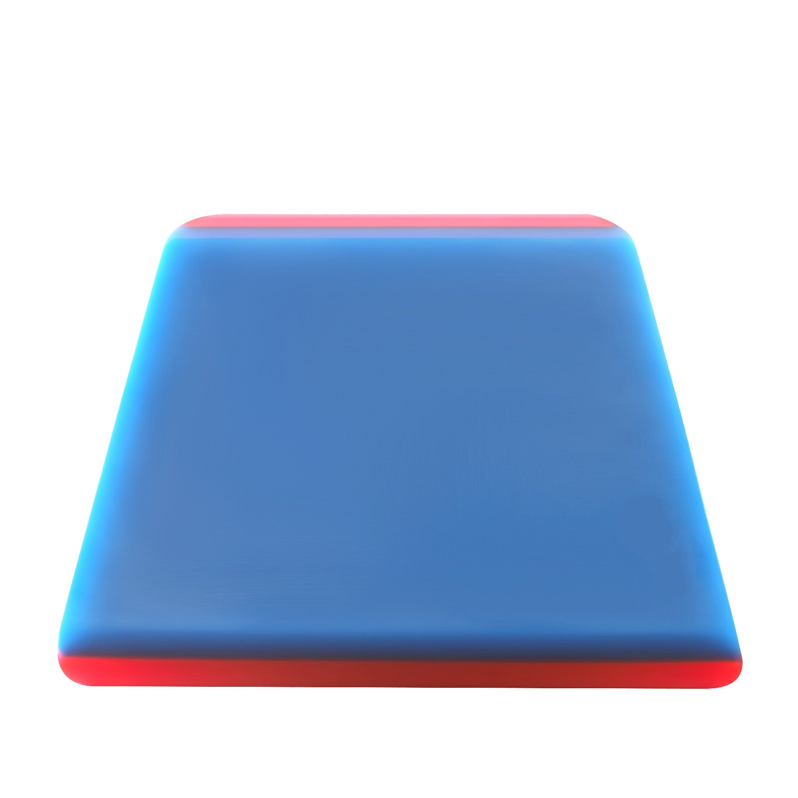2-Layer PPF Squeegee with Cropped Edge displayed in blue, highlighting its dual TPU layers for film installation.