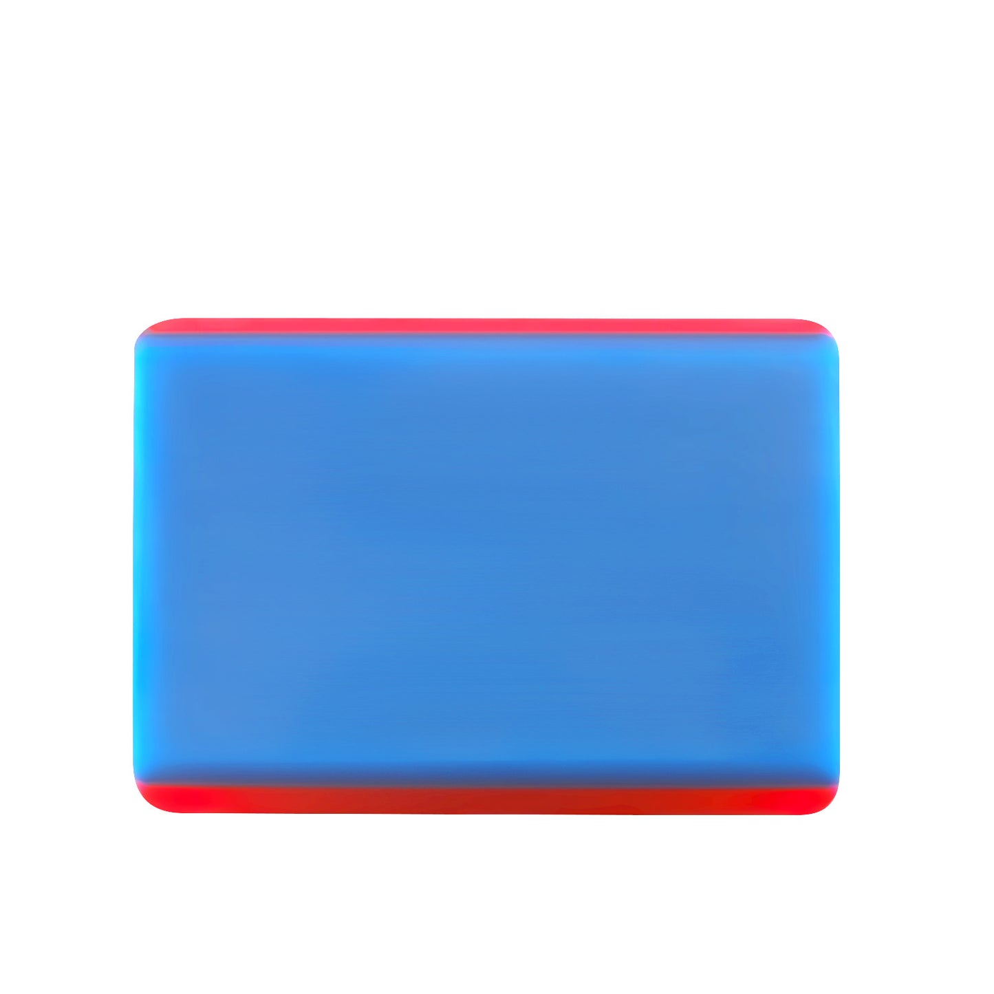 Double Edge PPF Squeegee 2-Layer-REC in blue, showcasing its rectangular shape and dual-layer design for enhanced film installation.