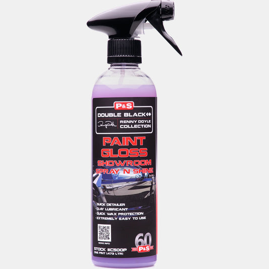 Pint-size P&S Paint Gloss Showroom Spray N Shine, perfect for achieving a quick and easy showroom shine