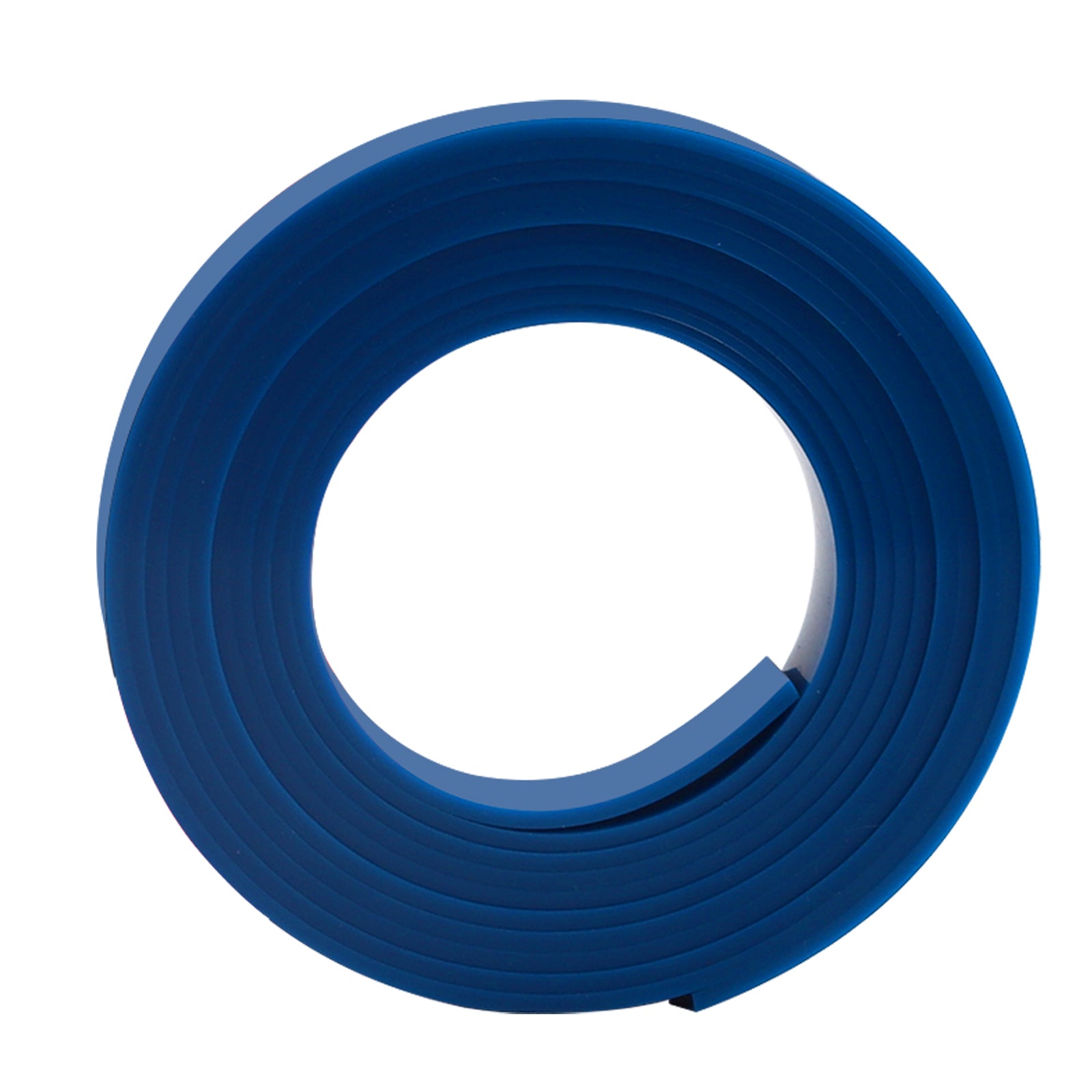 Single blue Fusion Squeegee Channel Refill roll, emphasizing its durability and effective window cleaning performance.
