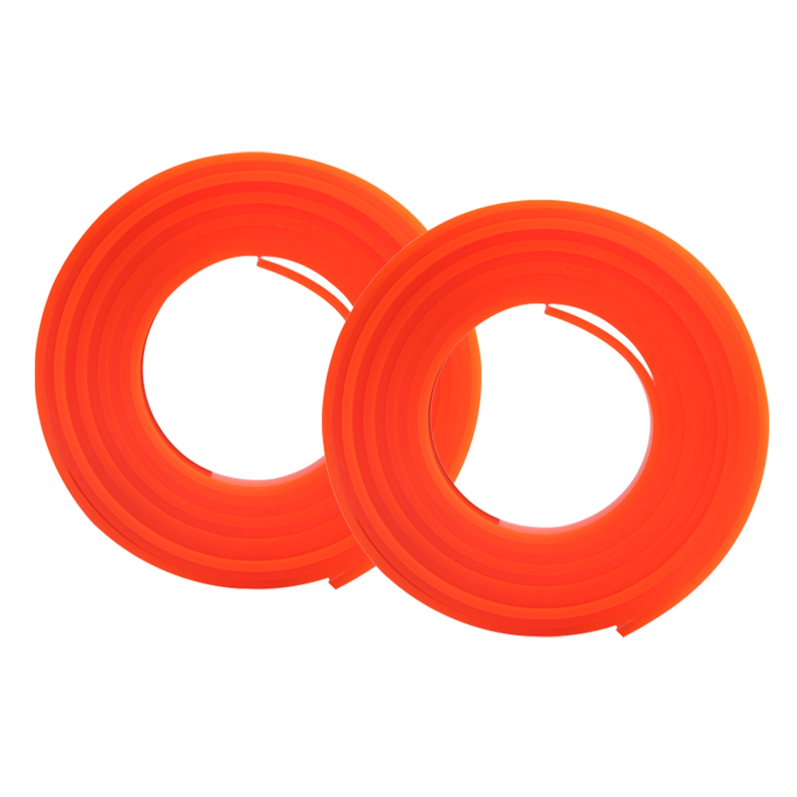 Two rolls of orange Fusion Squeegee Channel Refill, indicating availability for extensive cleaning tasks and efficiency.