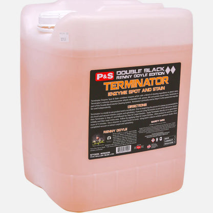 5-gallon TERMINATOR Enzyme Spot & Stain Remover for professional use.