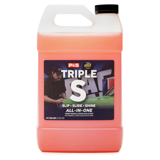 P&S TRIPLE S Wrap Install Solution 1-gallon bottle - the all-in-one wrap care.