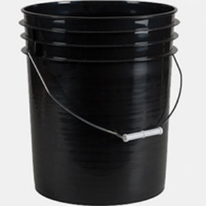 Plastic Wash Bucket (5 Gallon- BLACK )