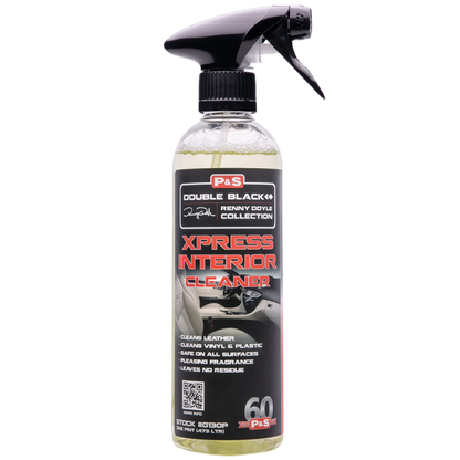 P&S Xpress Interior Cleaner Pint Size - Perfect for quick touch-ups on leather, vinyl, and plastic surfaces. Compact solution for auto detailing enthusiasts.