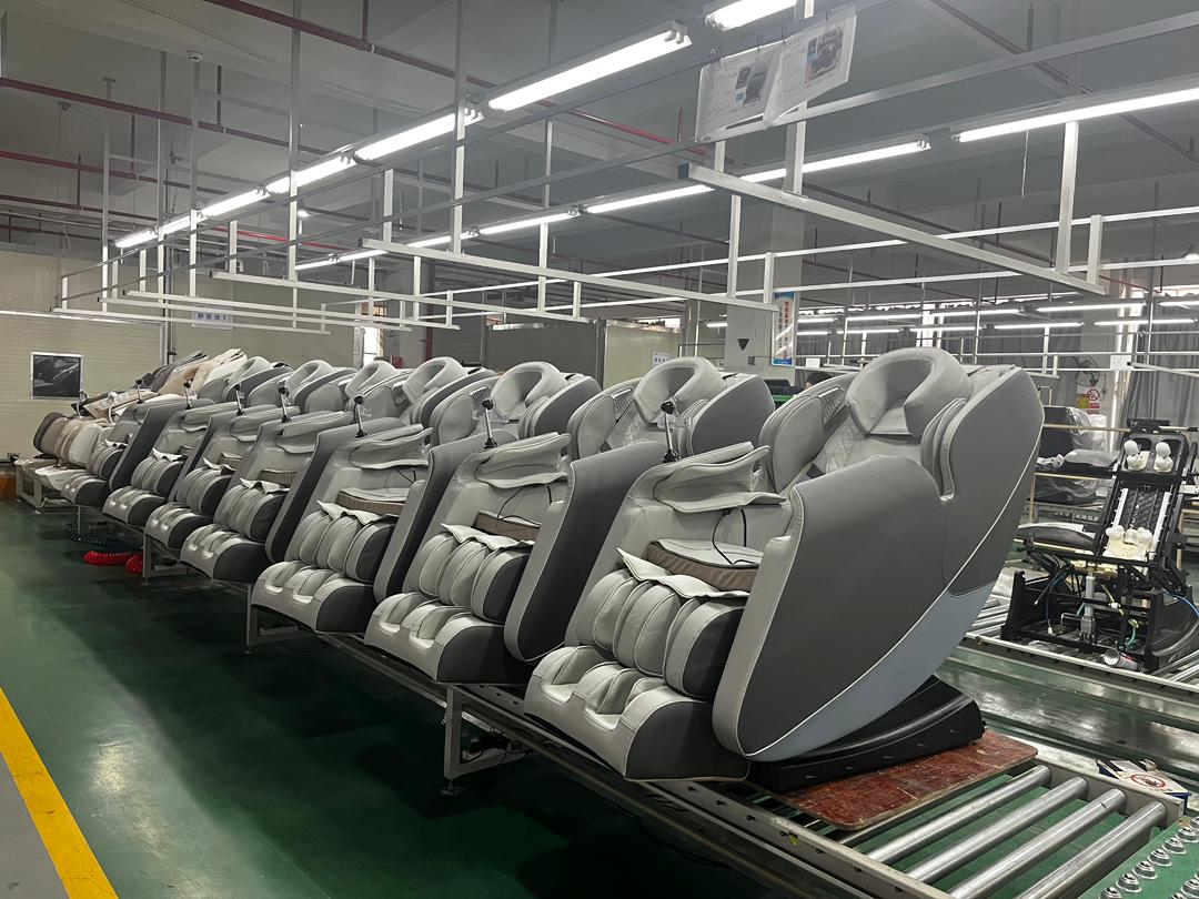 Bulk setup of Ultimate Relaxation Massage Chairs, offering luxury in waiting areas.