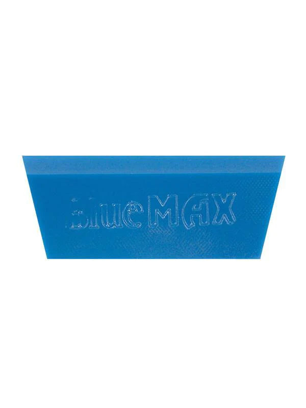 Detail of the Blue Max Hand Squeegee's blade, optimized for smooth film installation on various surfaces.