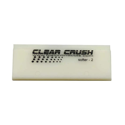 The 5" Clear Crush Squeegee displayed in white, highlighting its versatile design for optimal cleaning and application performance."